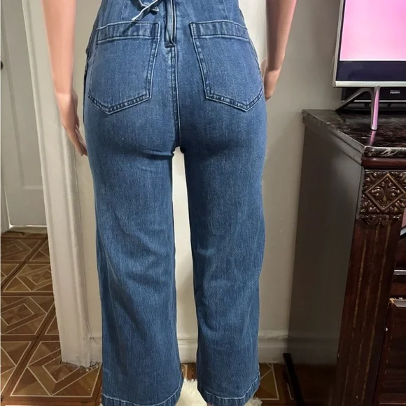 MADEWELL Women’s Cropped Denim Overalls - Picture 9 of 15